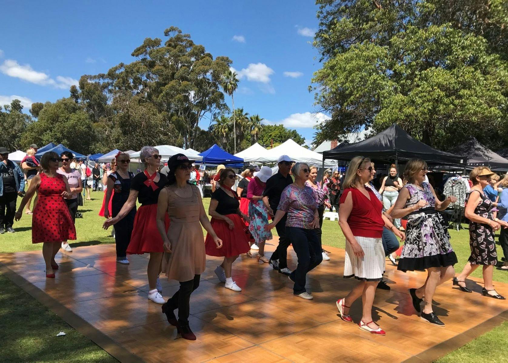 Stirling Square Market Nostalgia Dance floor