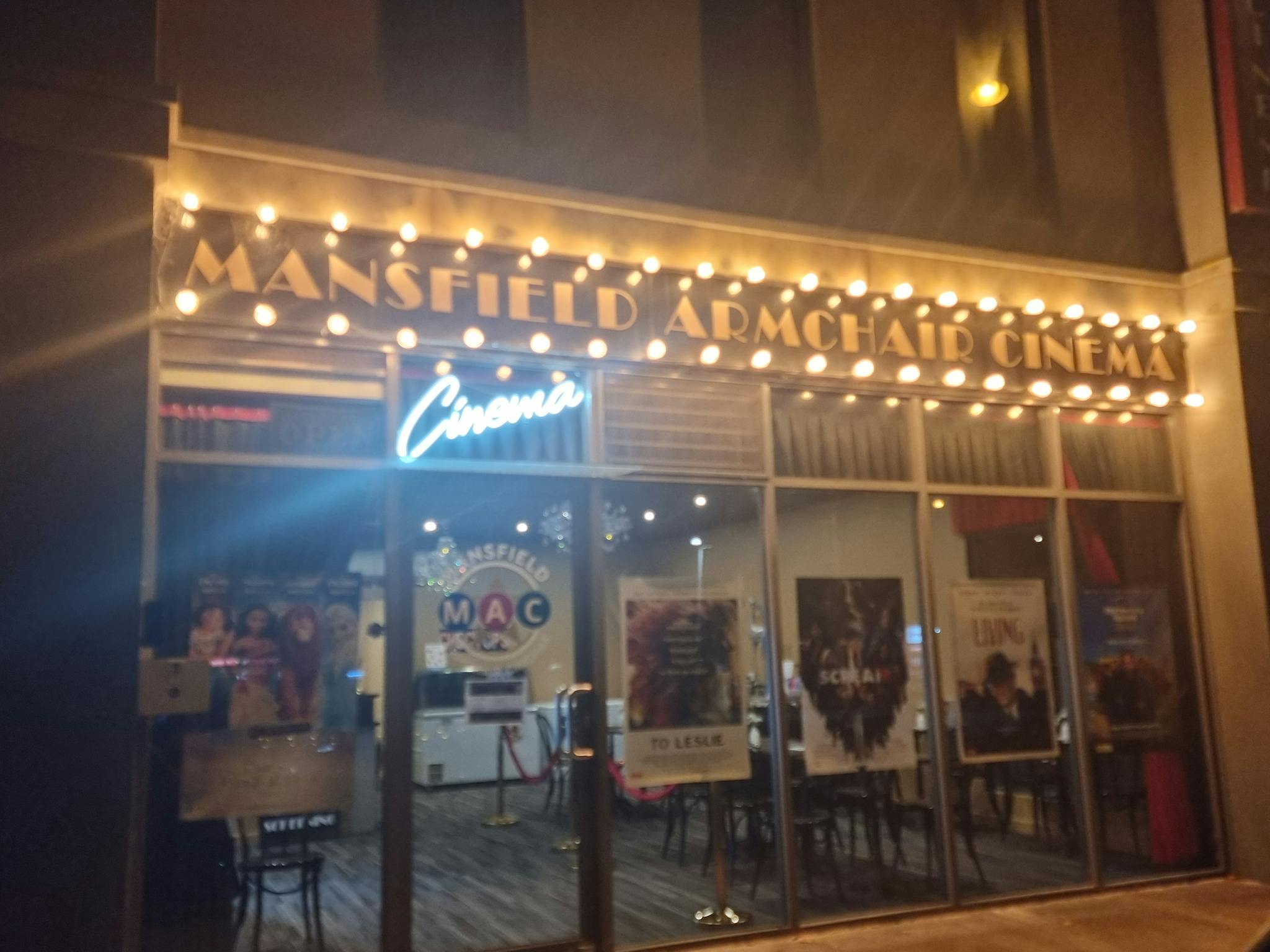 Front entrance to the cinema