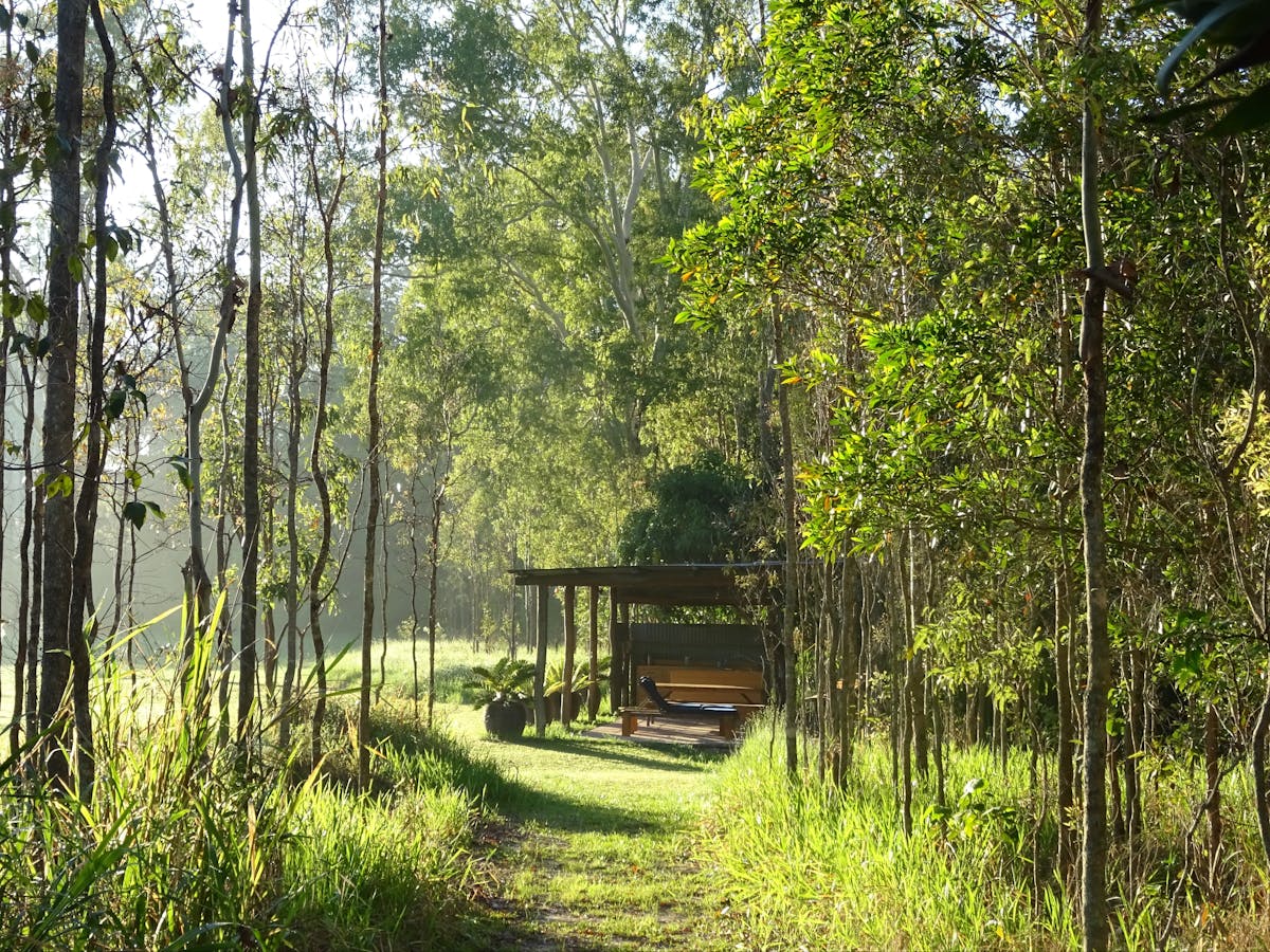 Relax by the creeek and watch for platypus