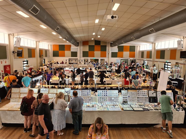 Traders selling everything gemstones, jewellery, fossils and more