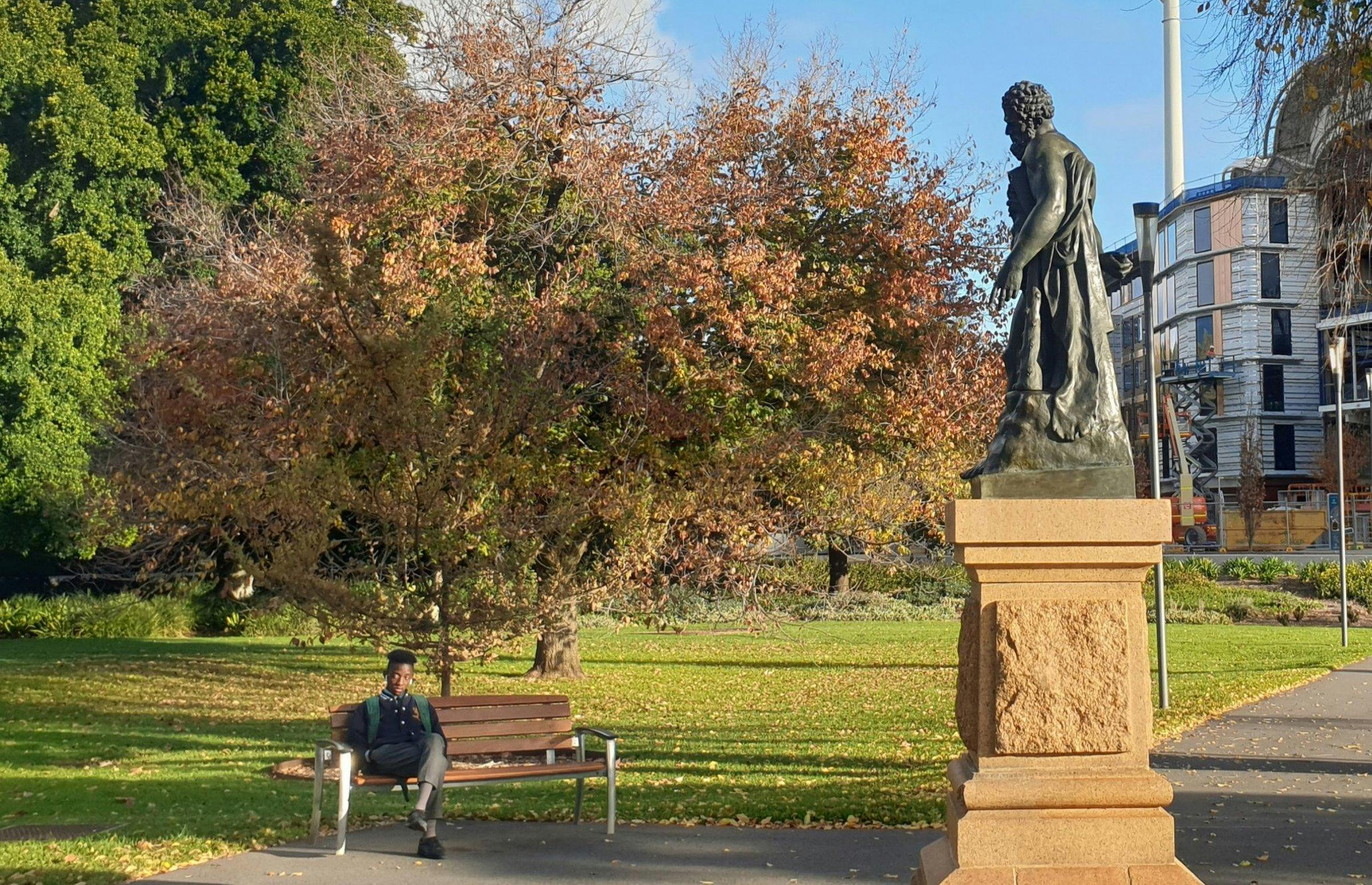 Statue of Hercule at Adelaide Oval