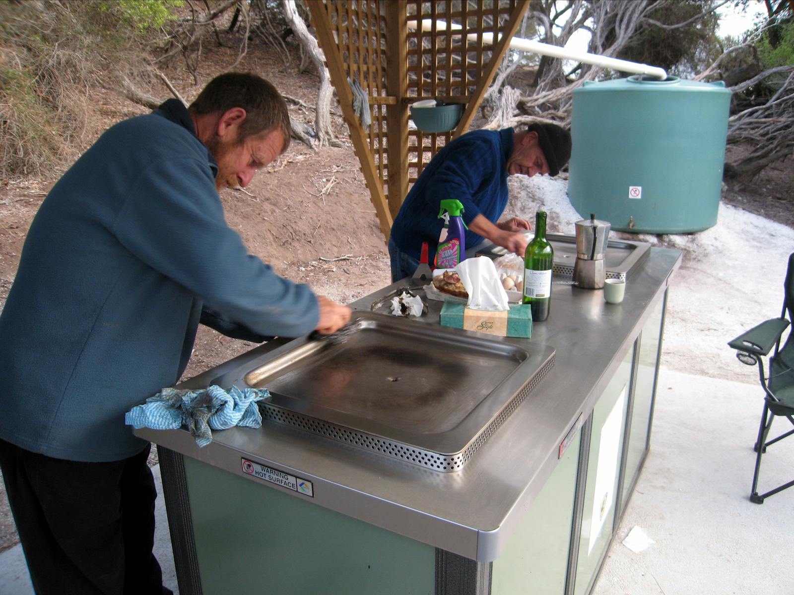 Free gas BBQ at Allport Beach Flinders Island Tasmania