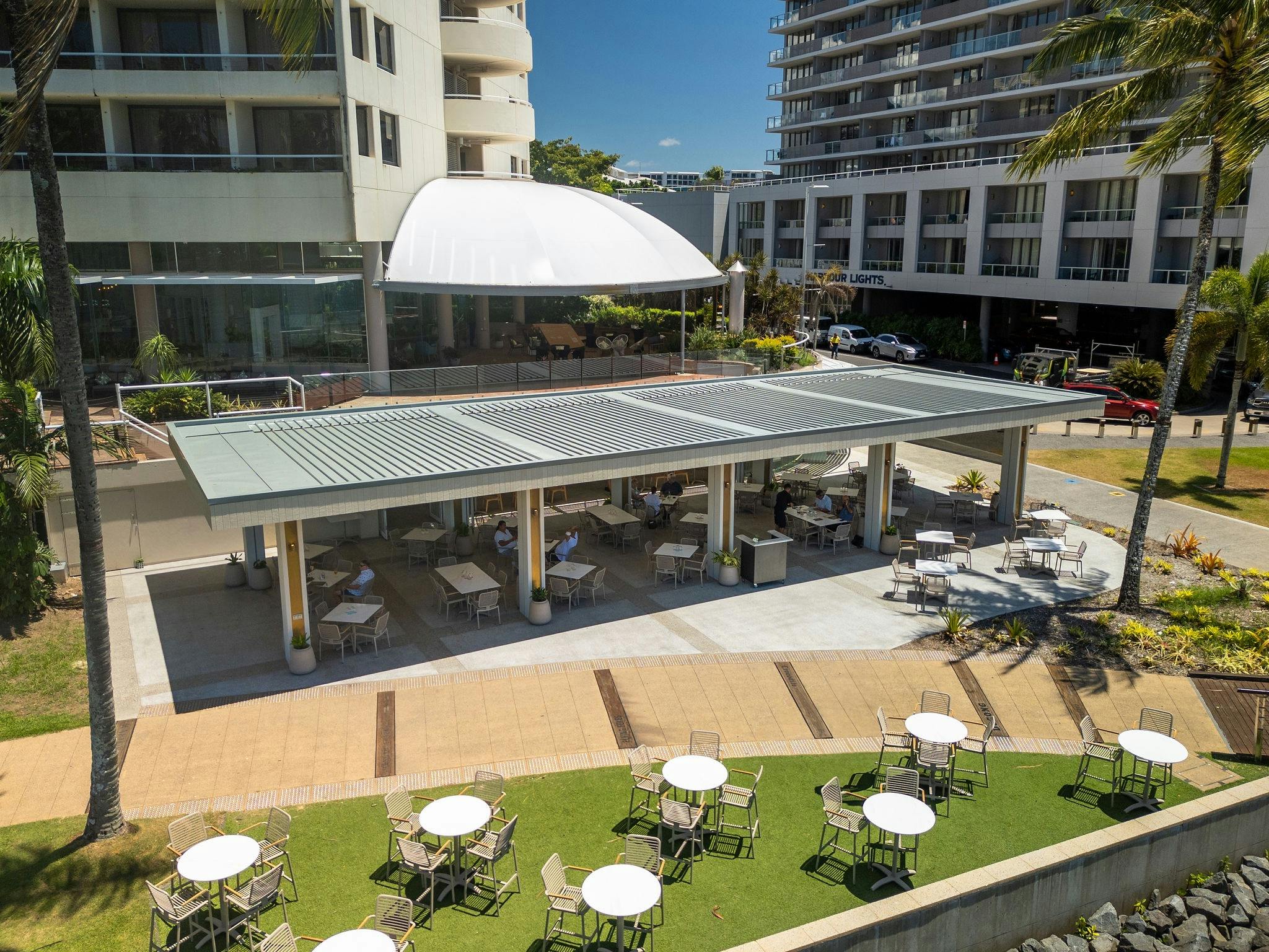 Sails Bar & Restaurant arial view Sails Bar & Restaurant arial view