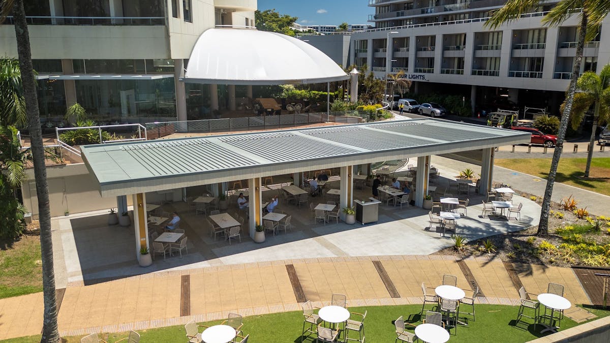 Sails Bar & Restaurant arial view