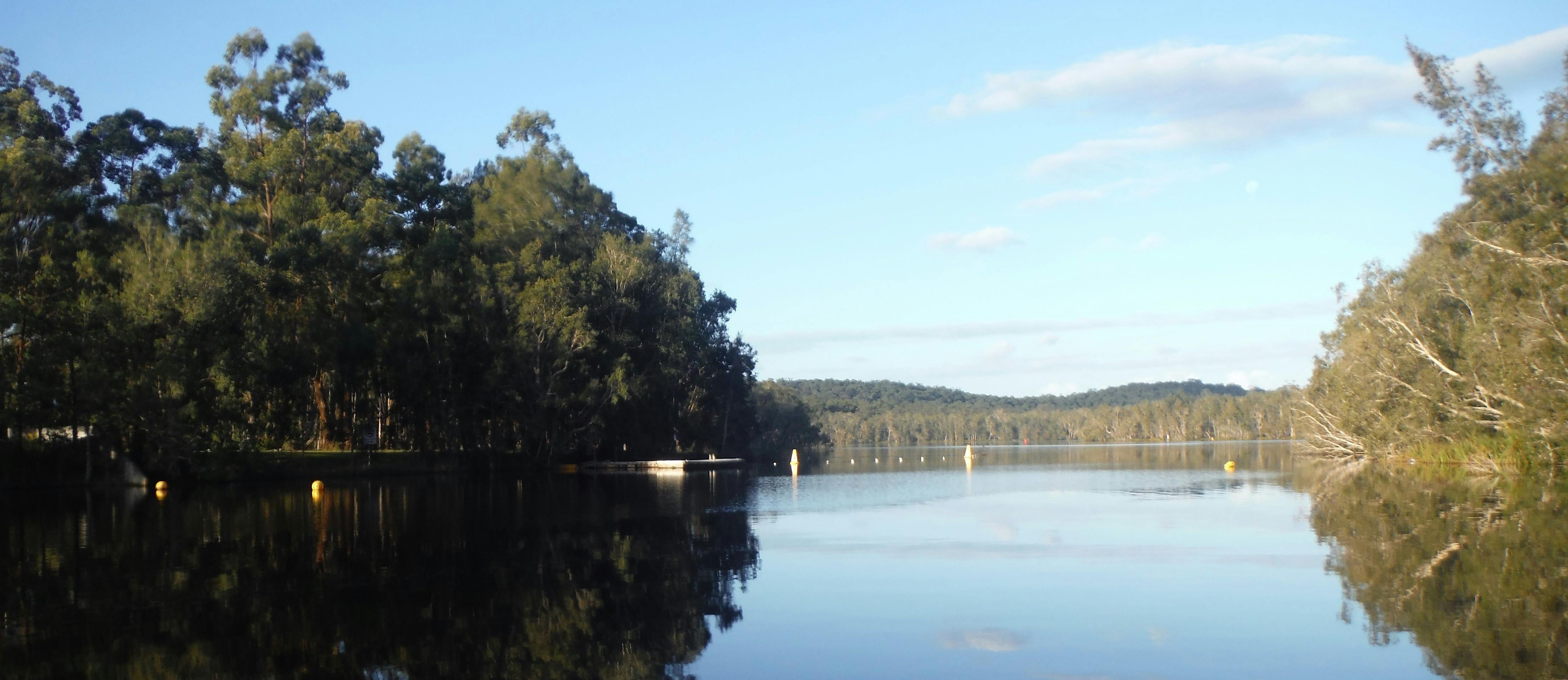 View looking down Channel from Nerong launch site