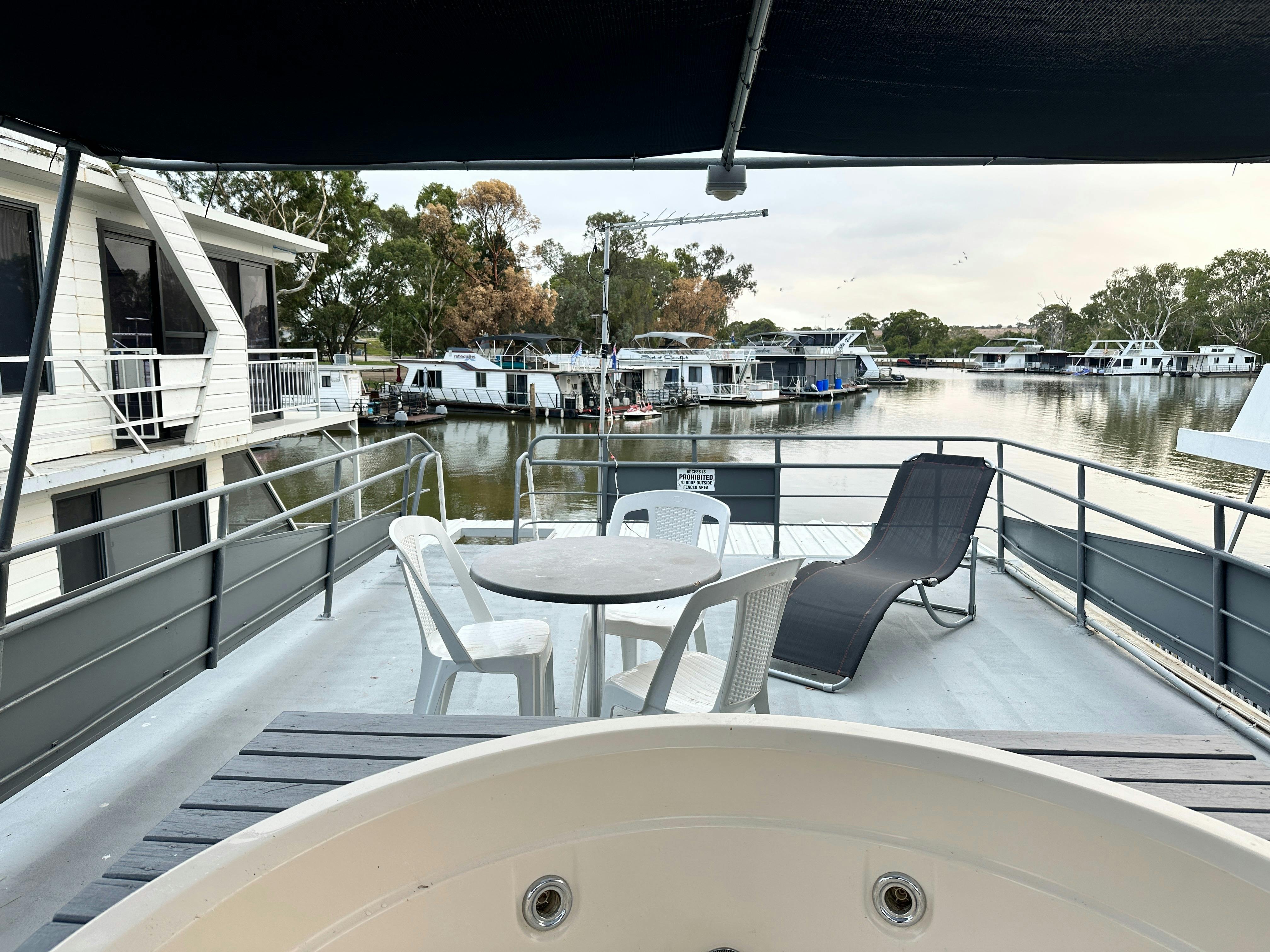 Bubbles and nibbles while you take in the stunning views.
