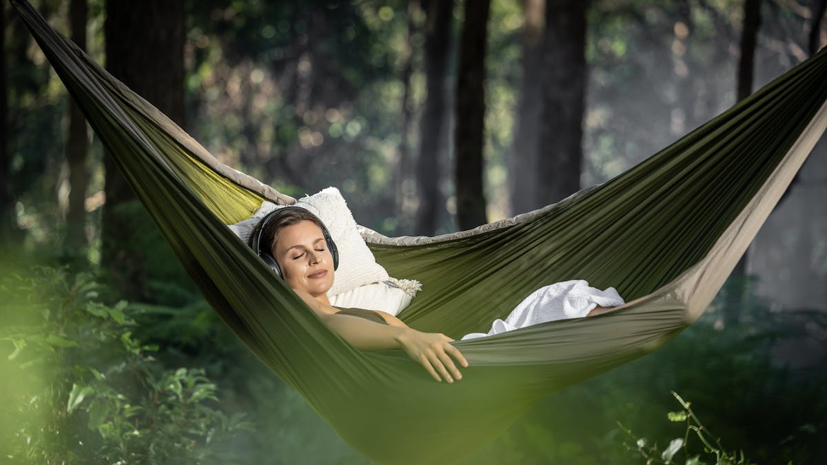 Forest bathing in nature