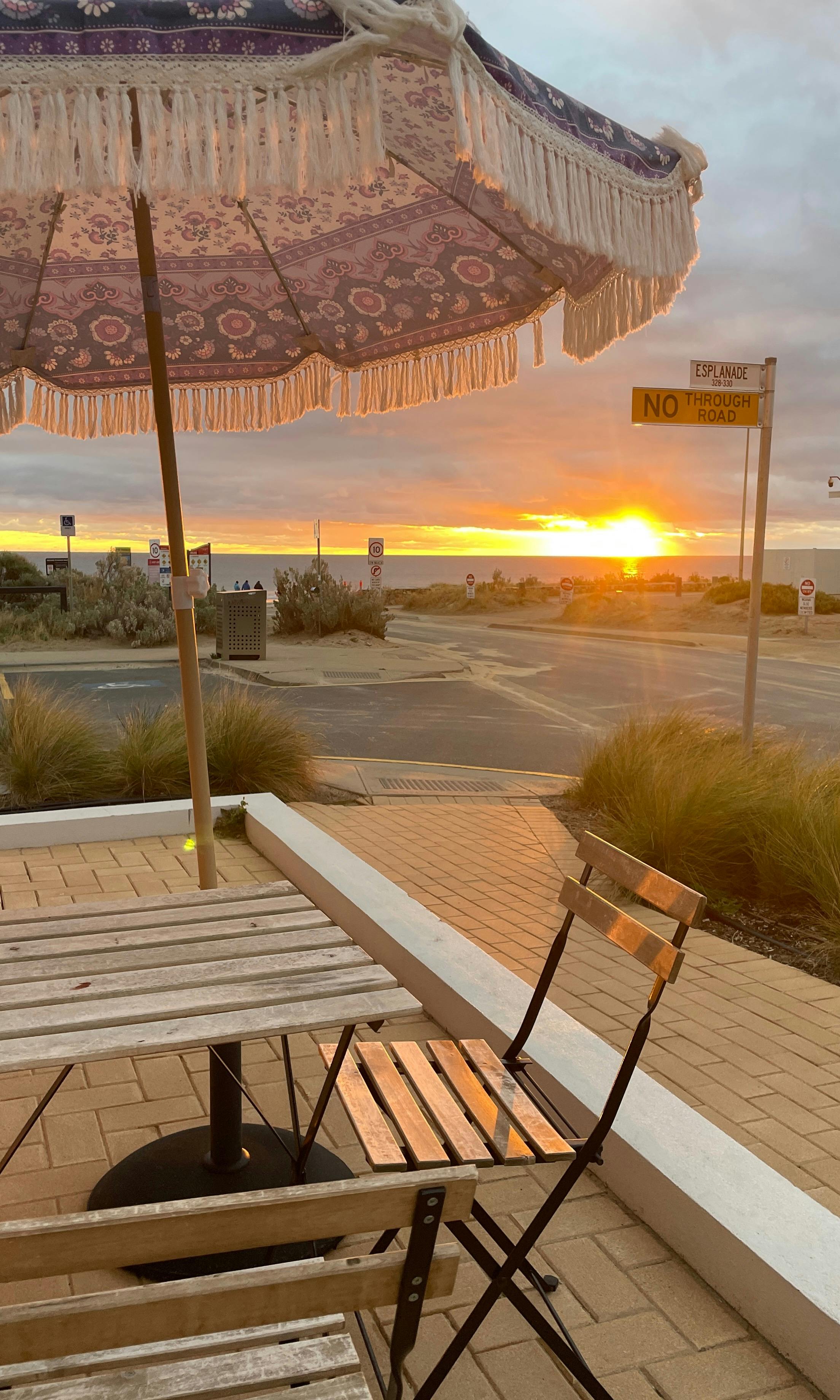 Sunset views and drive on beach access