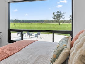 Farm view from every window, with cows and sheep in the paddock