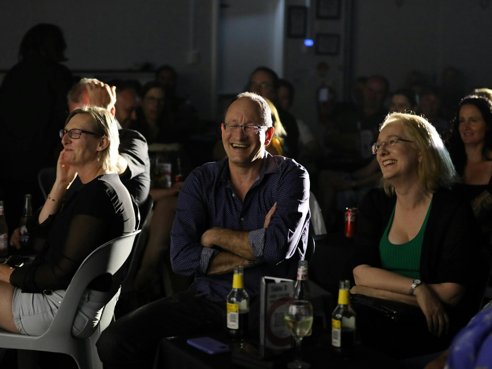 Audiences in the city of canning and surrounding areas enjoy the Dark Horse Comedy Club
