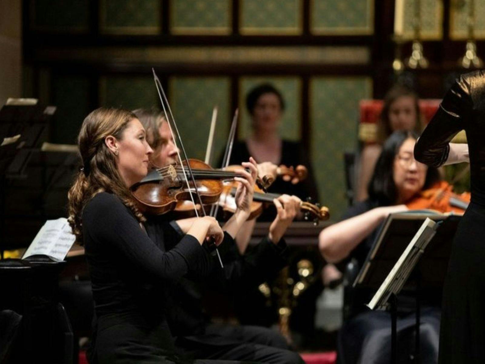 Woman playing violin