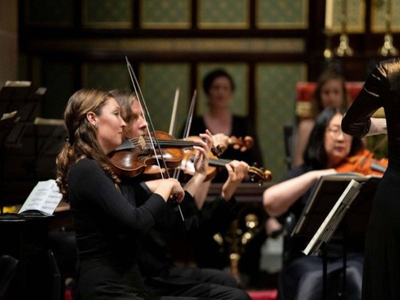 Woman playing violin