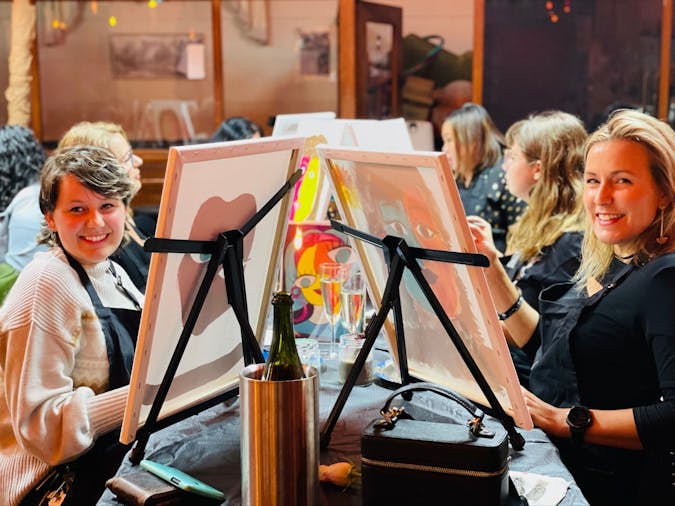 Paint and Sip Event Friday with FRIDA at The Arthur Art House by Paintelaide