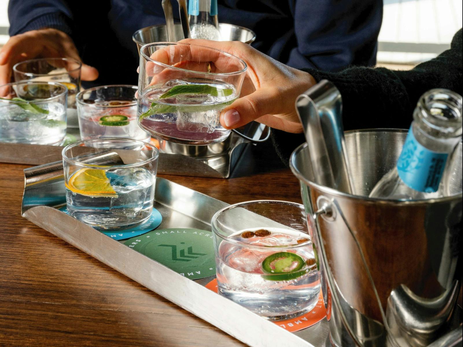 Tasting Flight at Ambleside Distillers