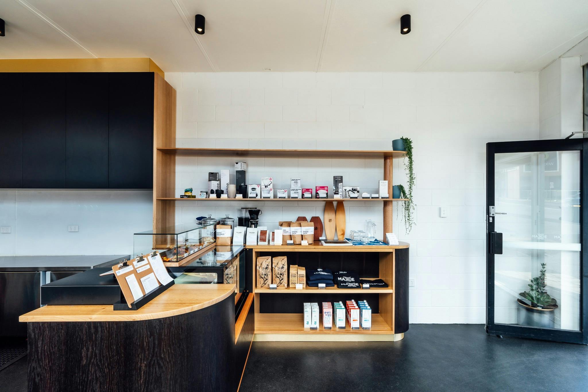 Cafe interior retail section