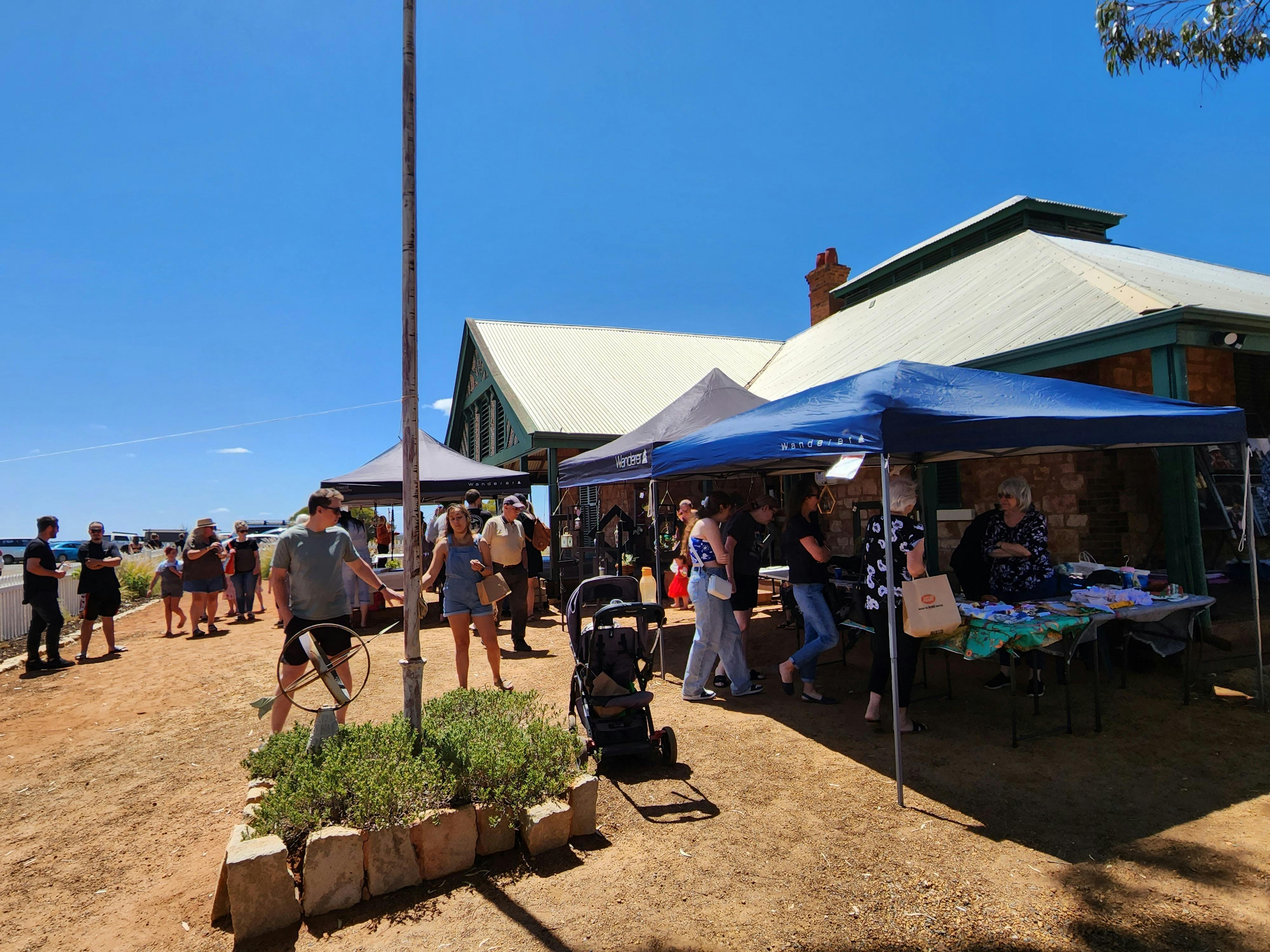 Market stalls