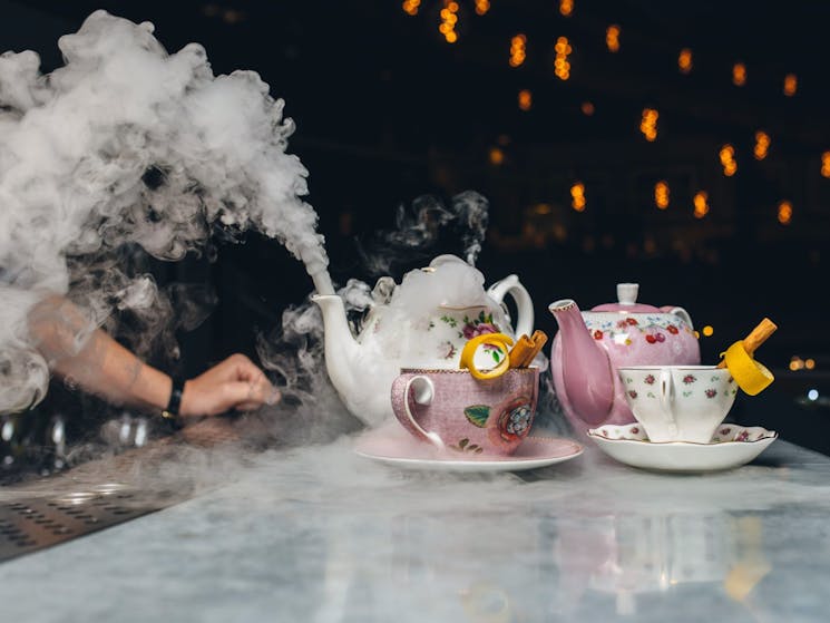 Tea Pot Cocktails Await