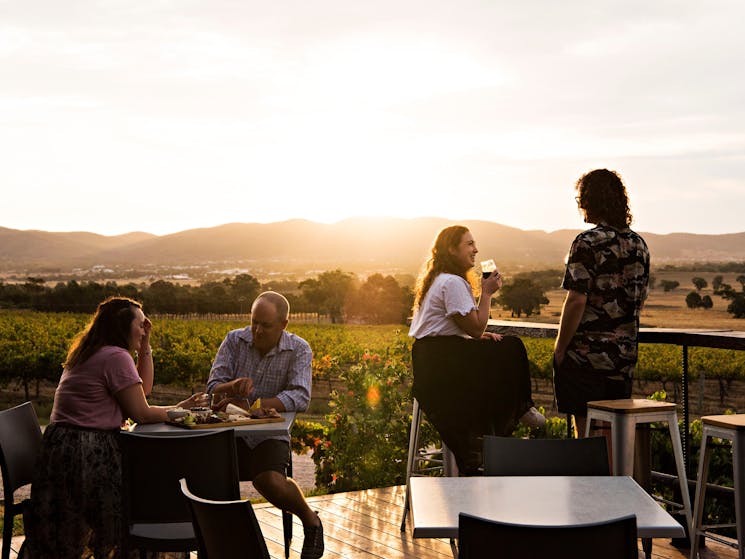 Sunset drinks at Moothi Estate