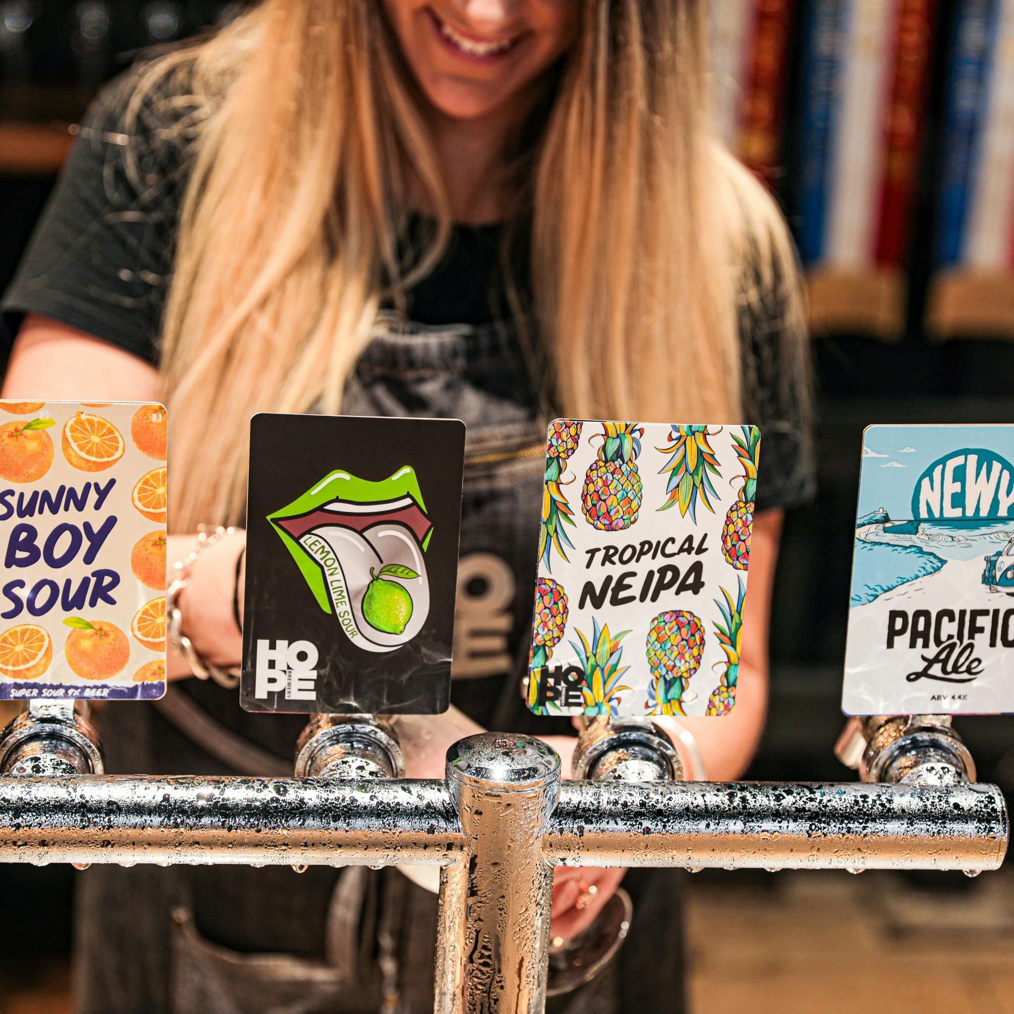 Hope Brewery Beers on tap