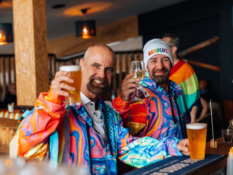 Cheers at Gay Ski Week Australia