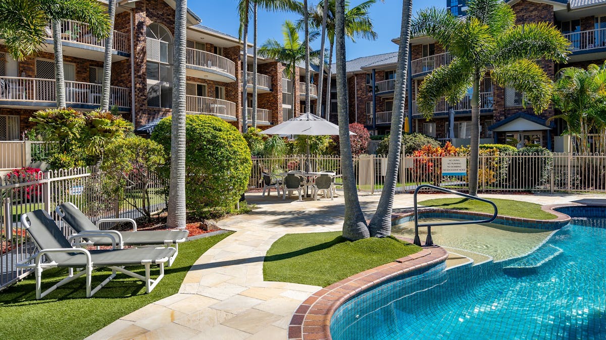 Pool and Palms