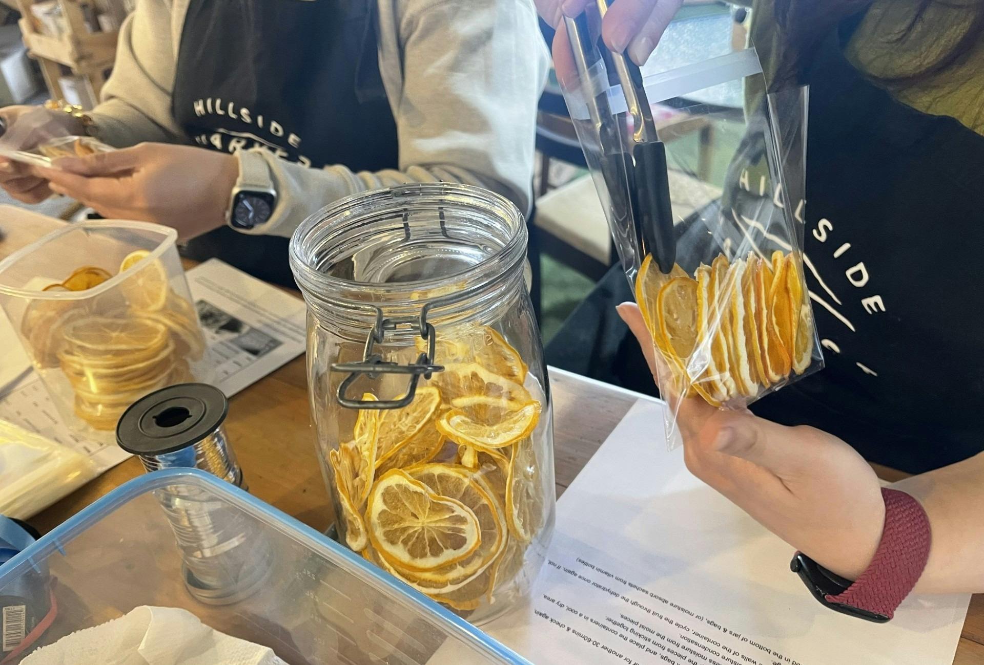 making dried citrus gift bundles