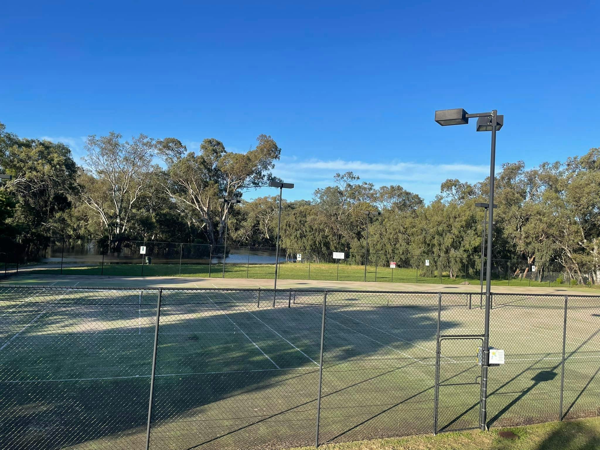 tennis courts