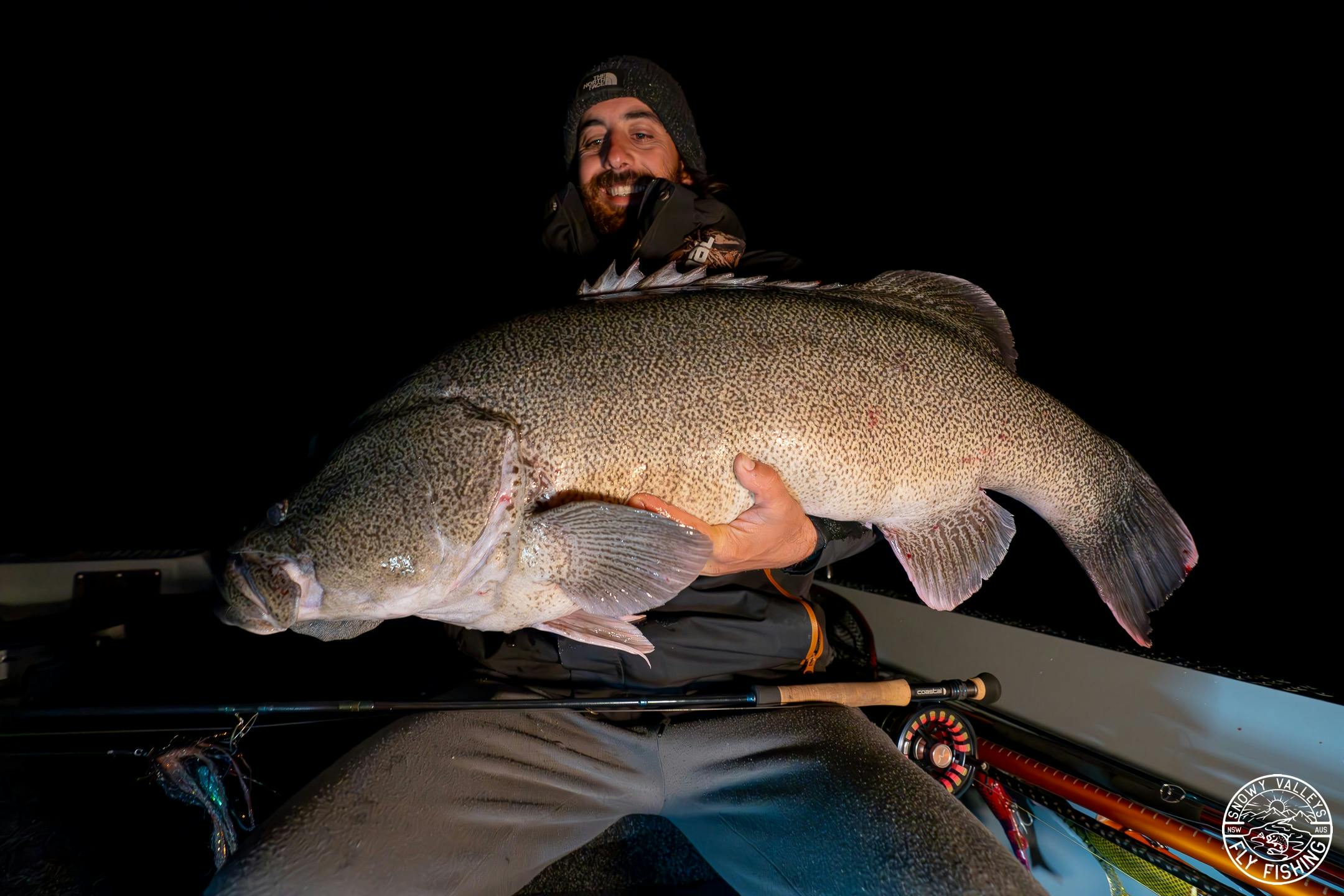 Join Snowy Valleys Fly Fishing in chasing the largest Murray Cod in Australia  on lure and fly