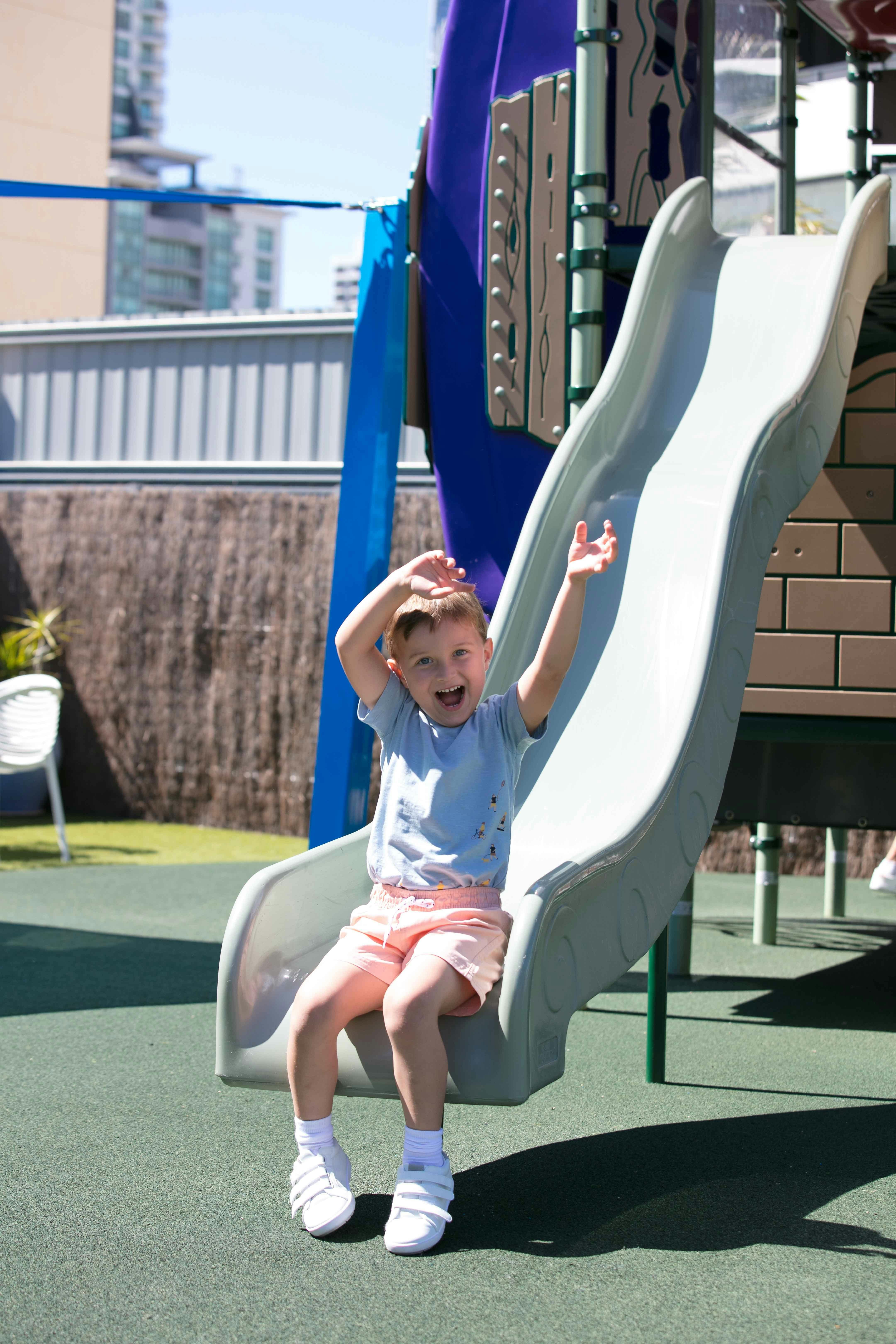 Slide, climb and run around Dusty's Adventure park!
