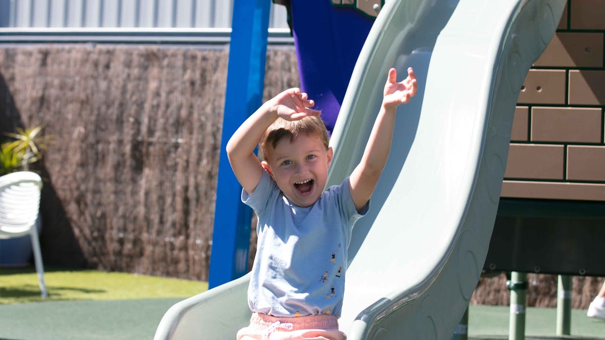 The kids will love that they can slide, climb and run around Dusty's Adventure park!