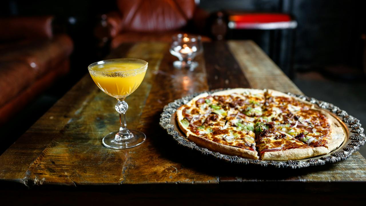Order a Pizza from Crust upstairs from us - This image is credited to The Urban List - Gareth Sobey