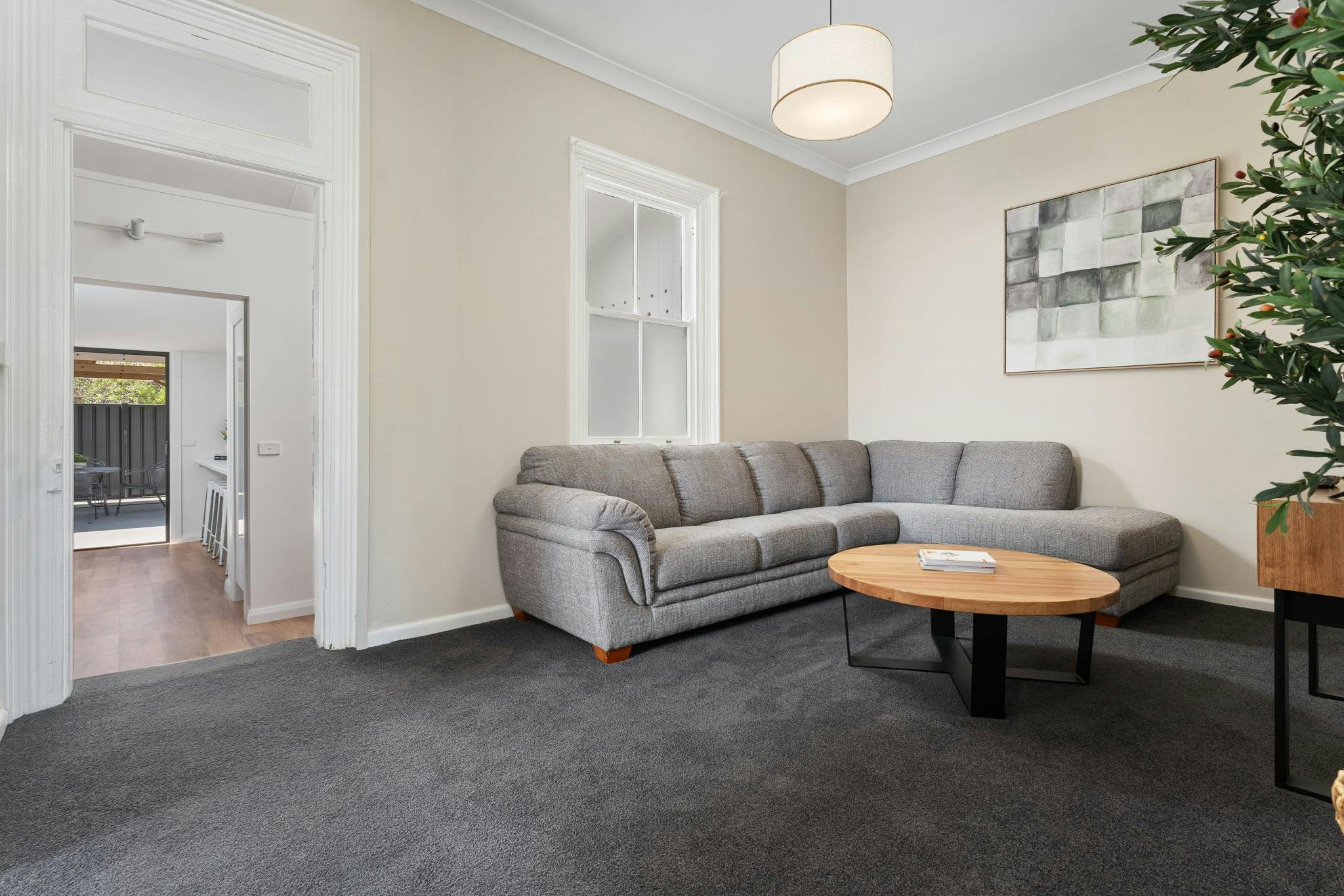 Comfy lounge with tv