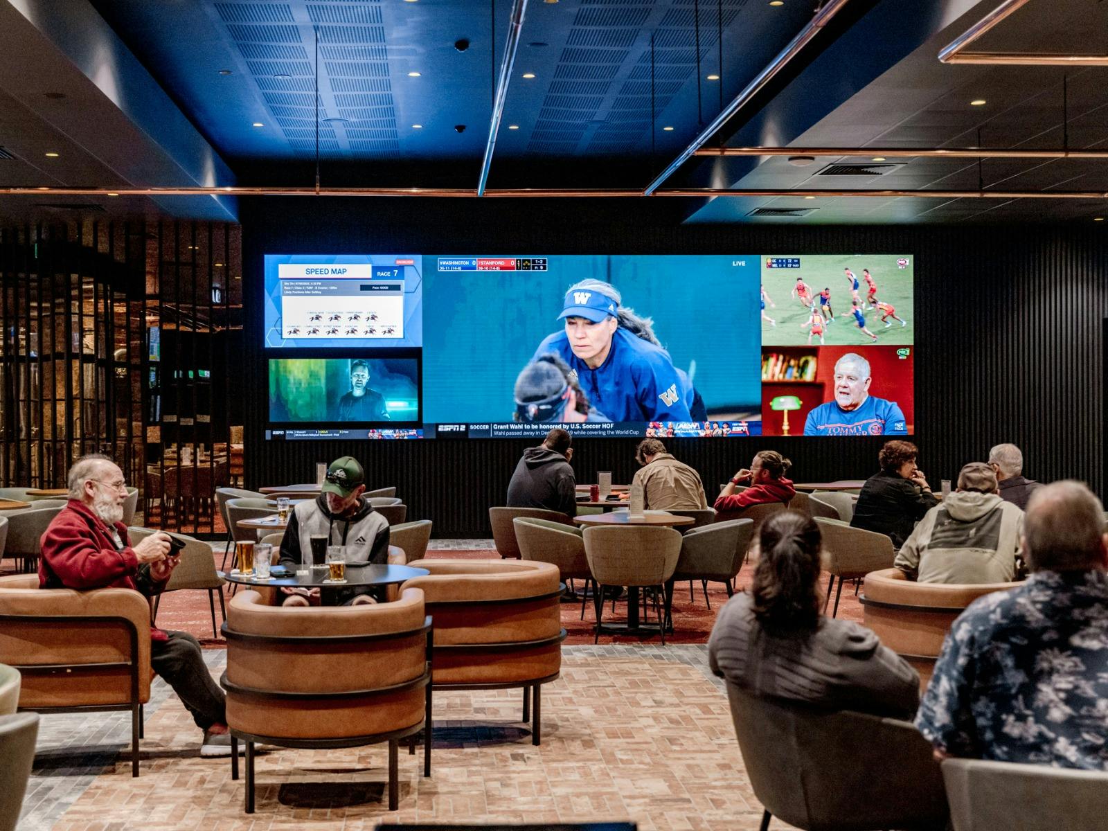 Cardiff Brewery big screen