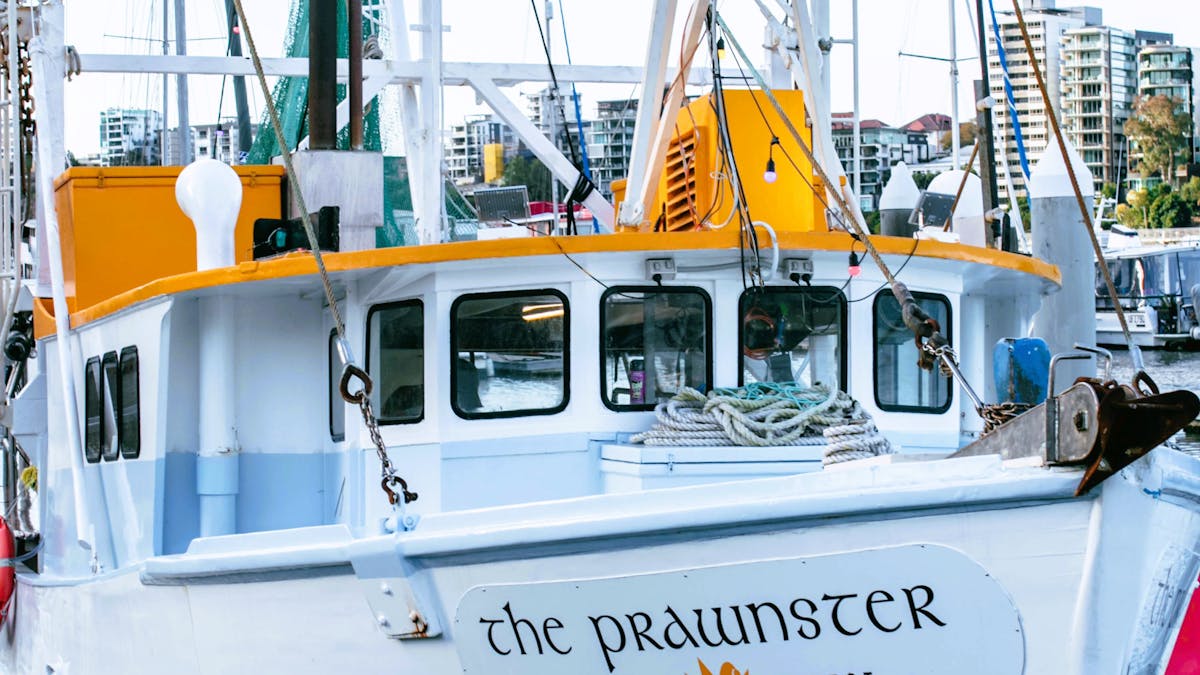 The Prawnster - enjoy fresh seafood on the back of our heritage prawn trawler