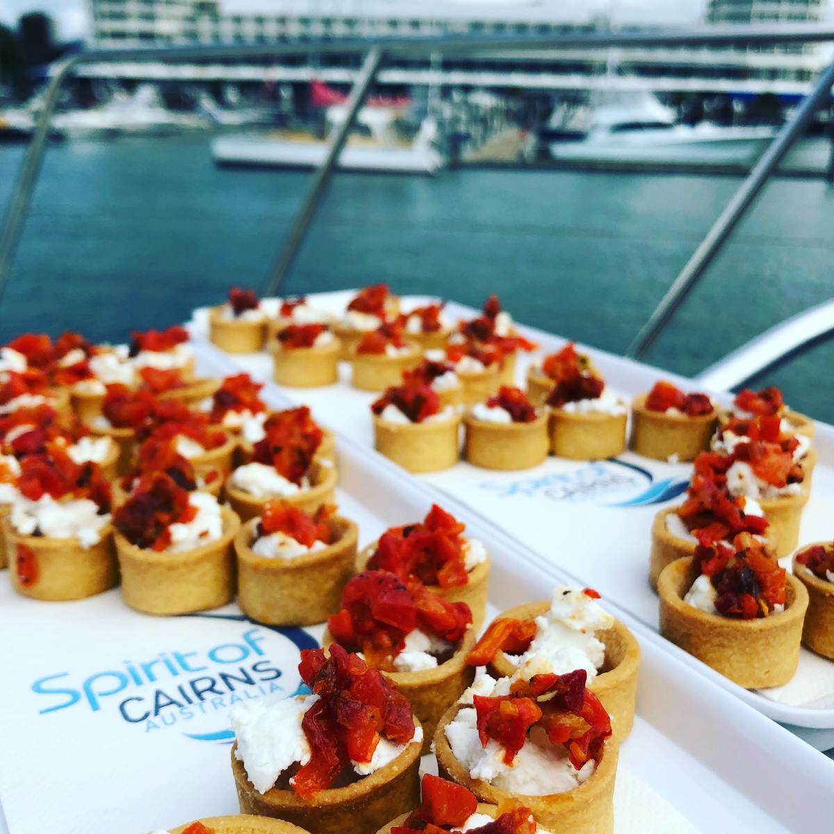 Canapés on the Bow