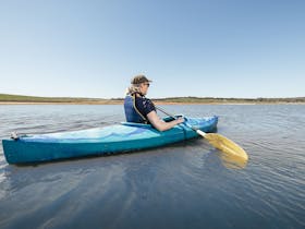 Kayaking is available at Bundaleer Reservoir Reserve