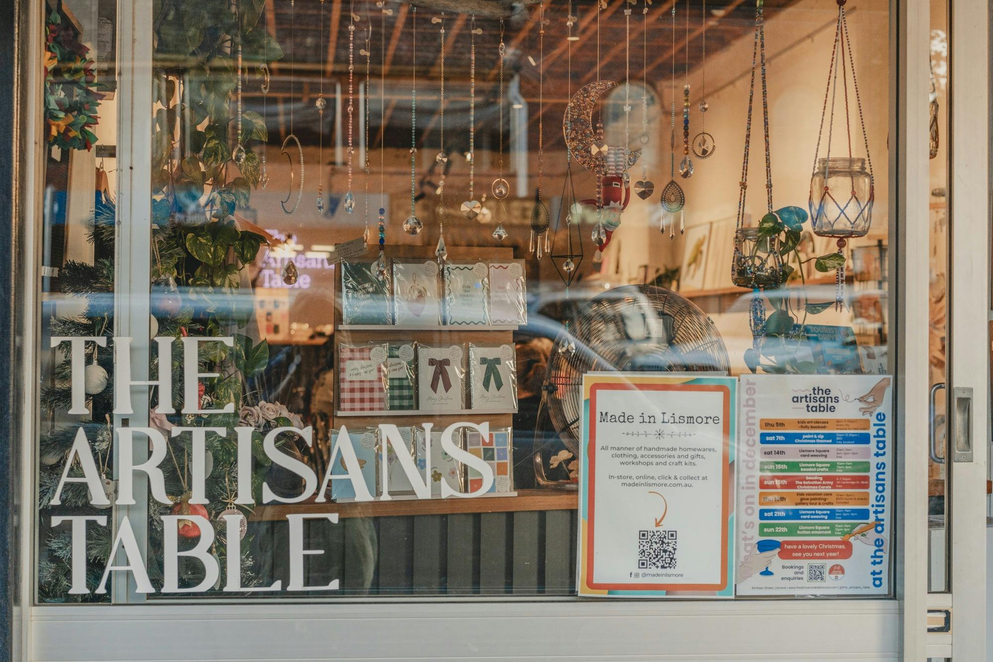 Front entrance to The Artisans Table
