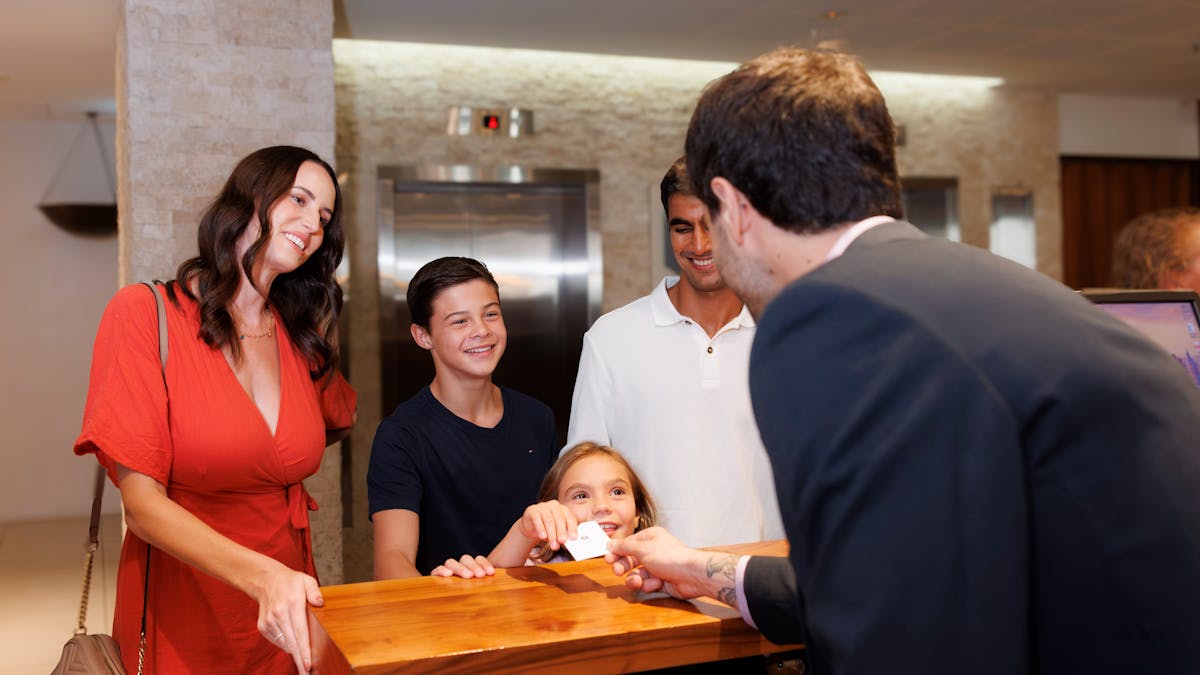 Family Check-In at Hyatt Regency Brisbane