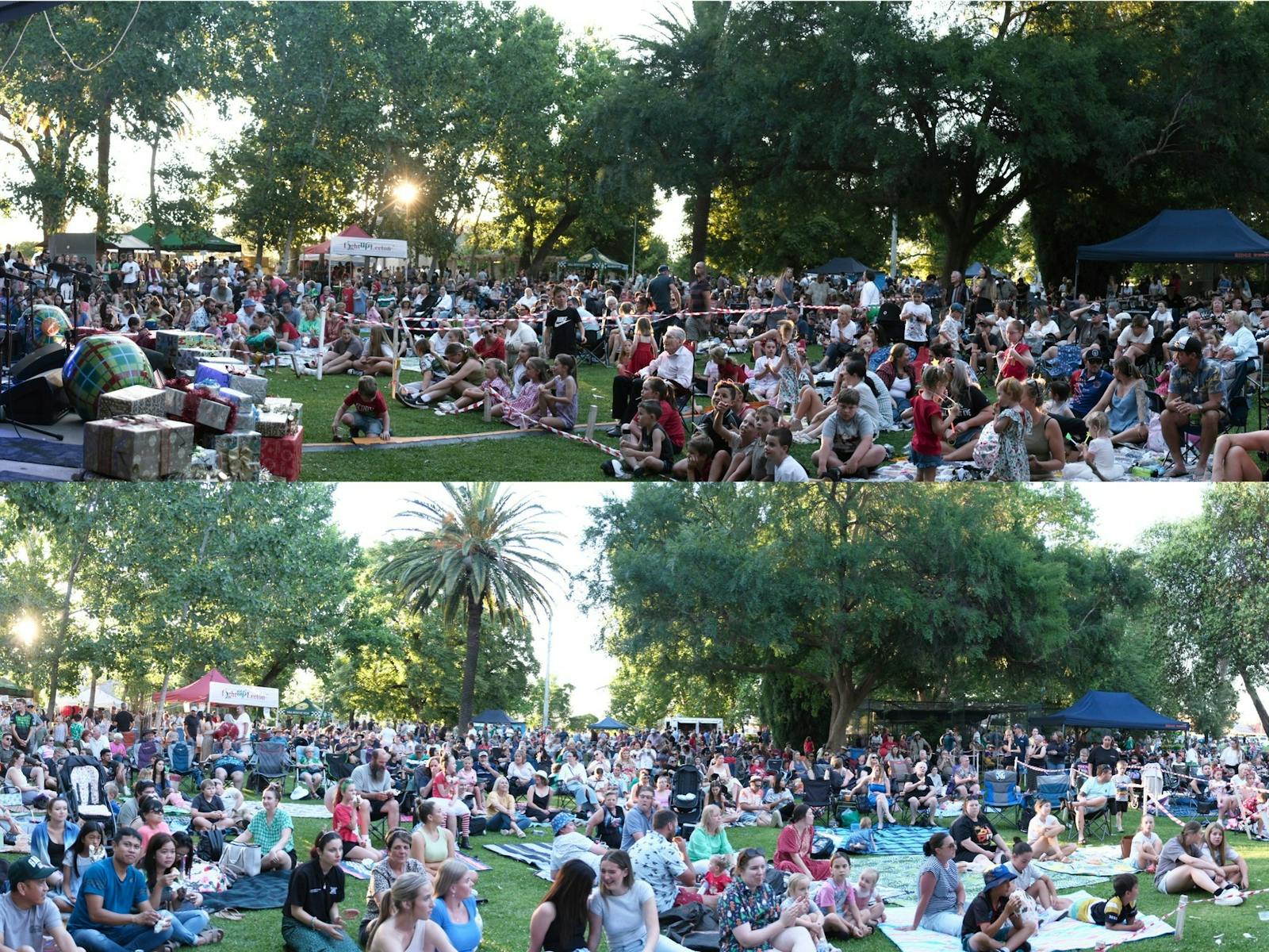 Crowd in Mountford Park