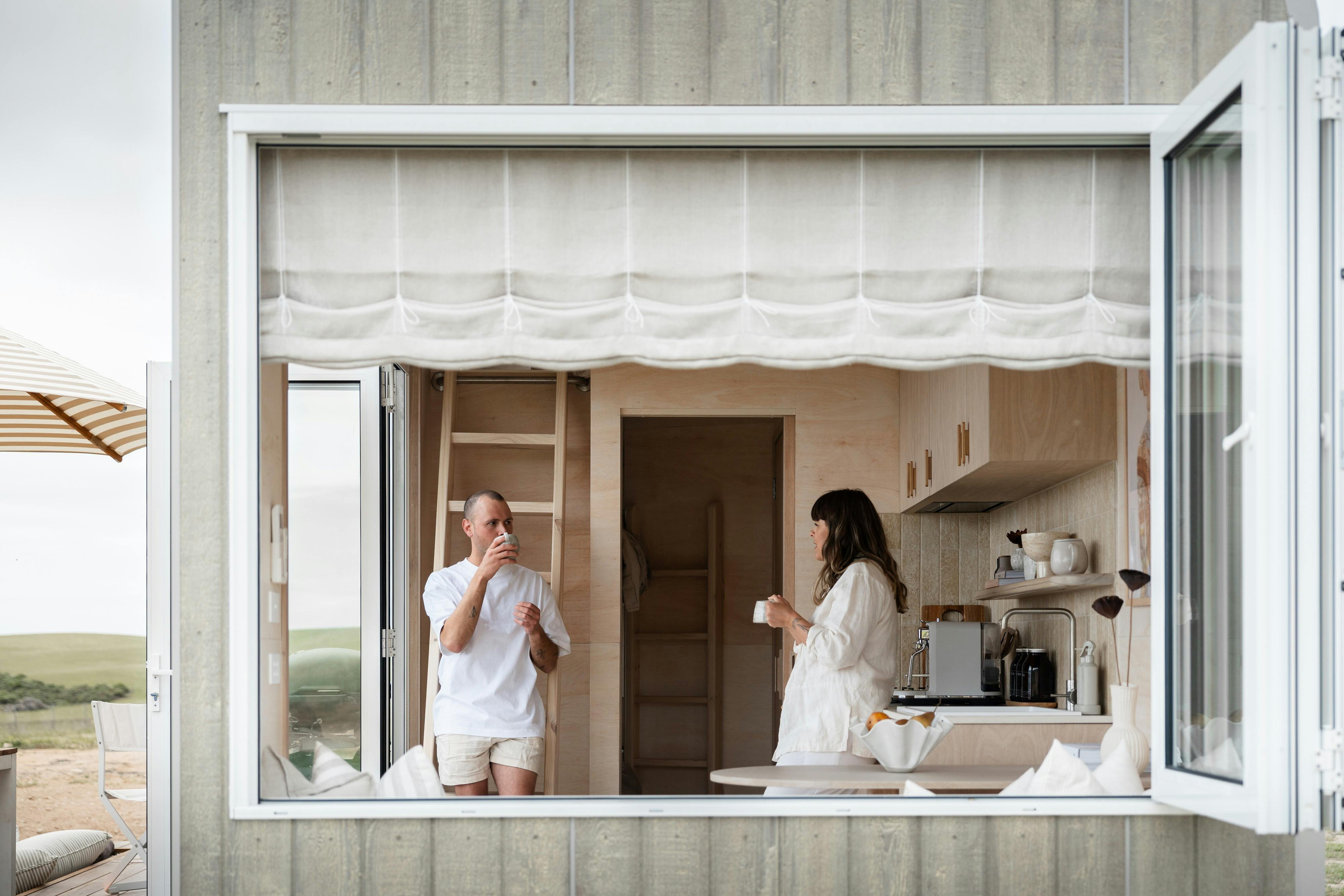 Guests enjoing coffee