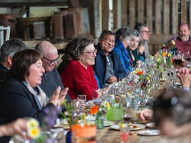Bellwether wines plays host to a long lunch in the historic Glenroy Shearing Shed