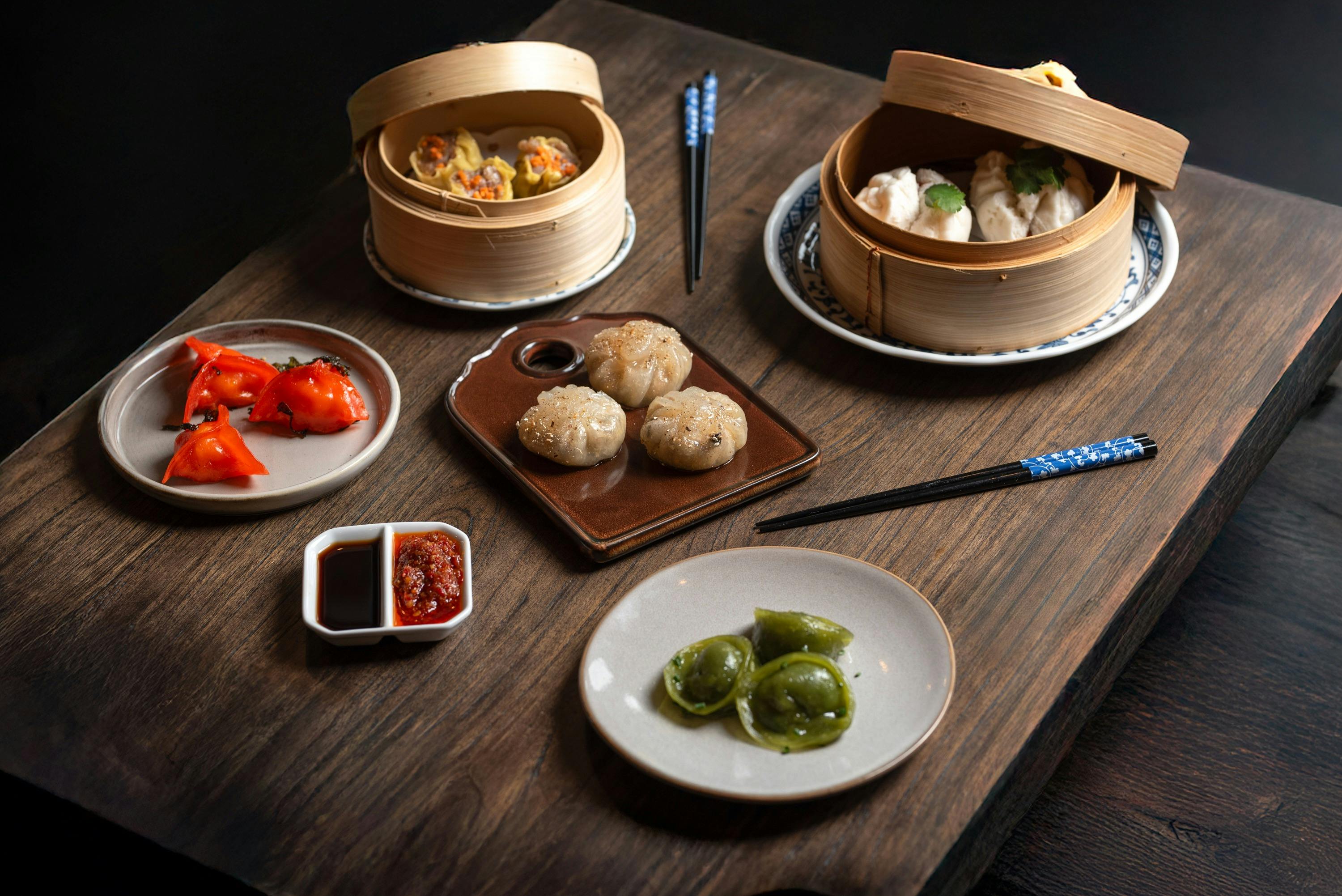 A range of meal items and dim sum available at Miss Lilian Restaurant Blue Mountains NSW