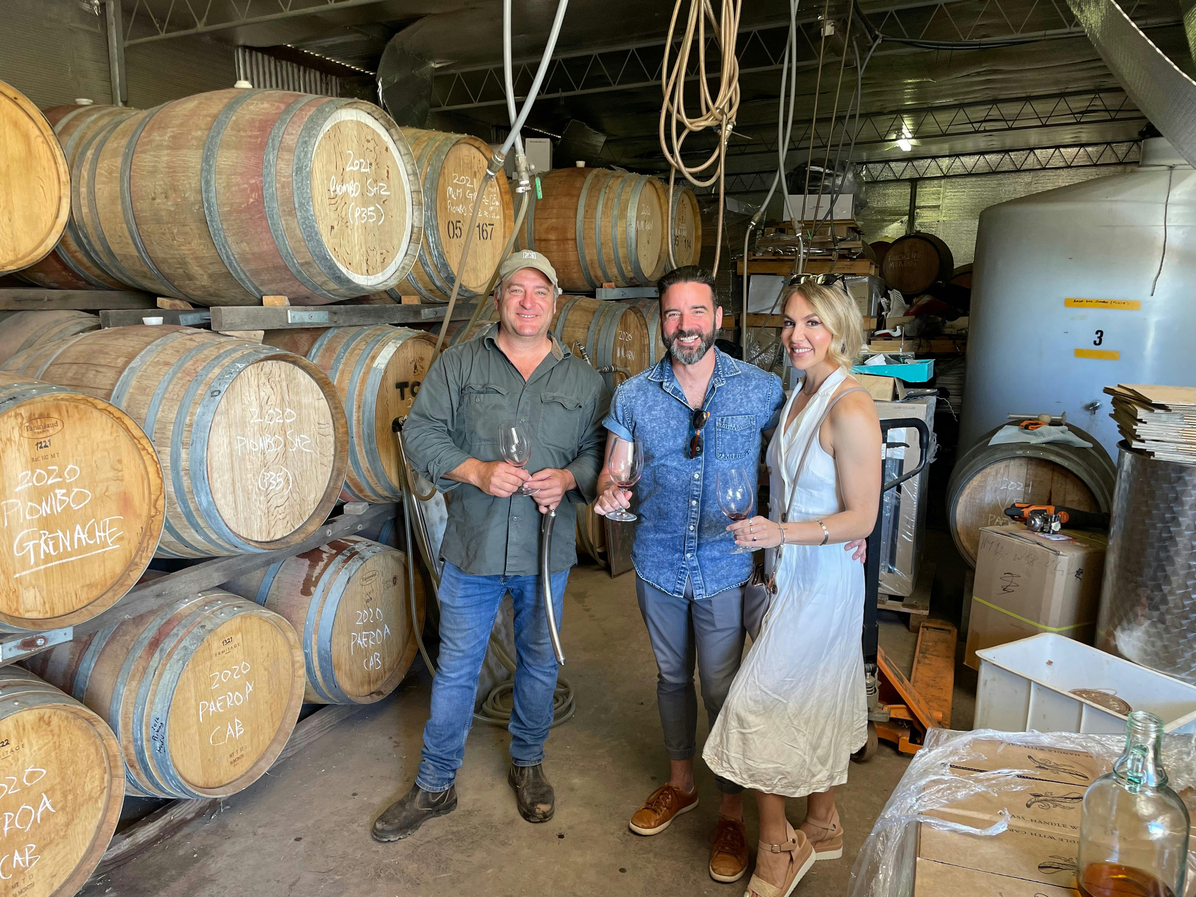 Meet a winemaker and have a tasting from the barrel