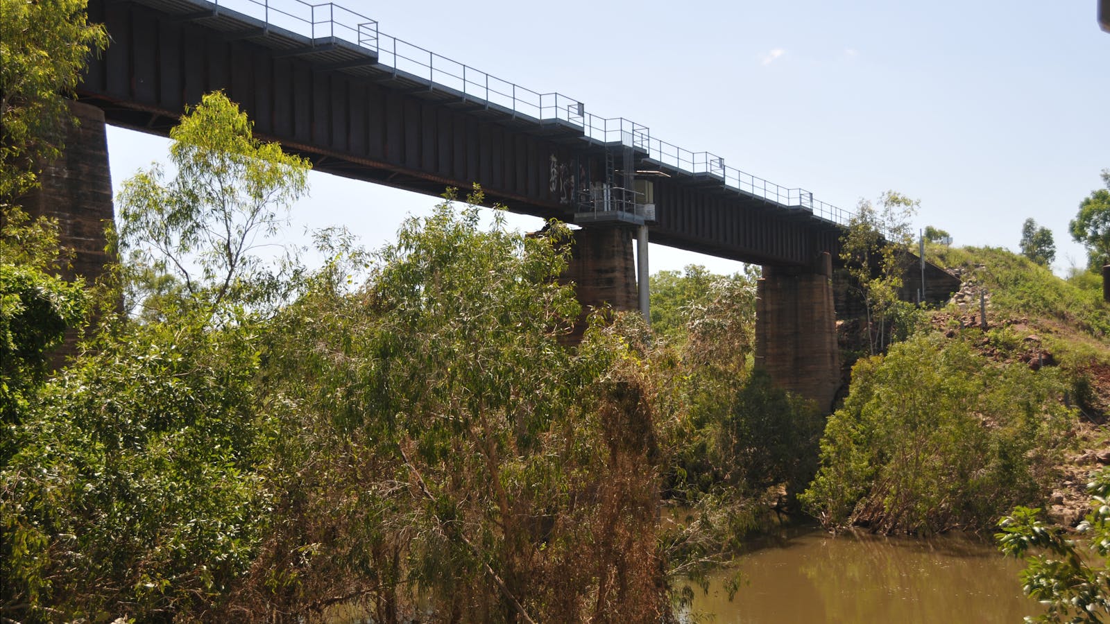 Fergusson River Railway Bridge and Boiler