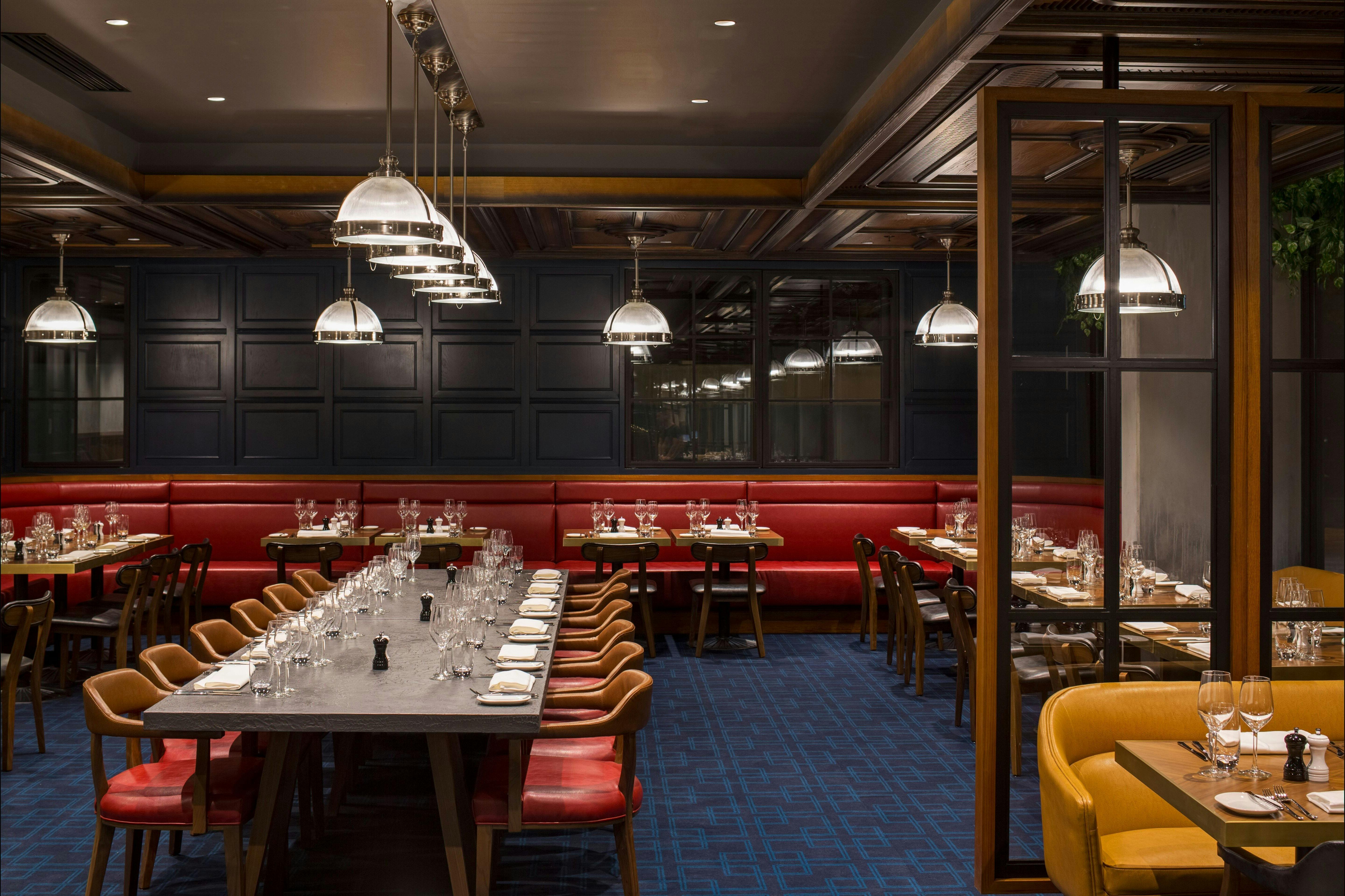 Marble & Grain dining area