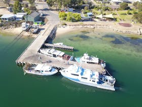 Coffin Bay Wharf from above