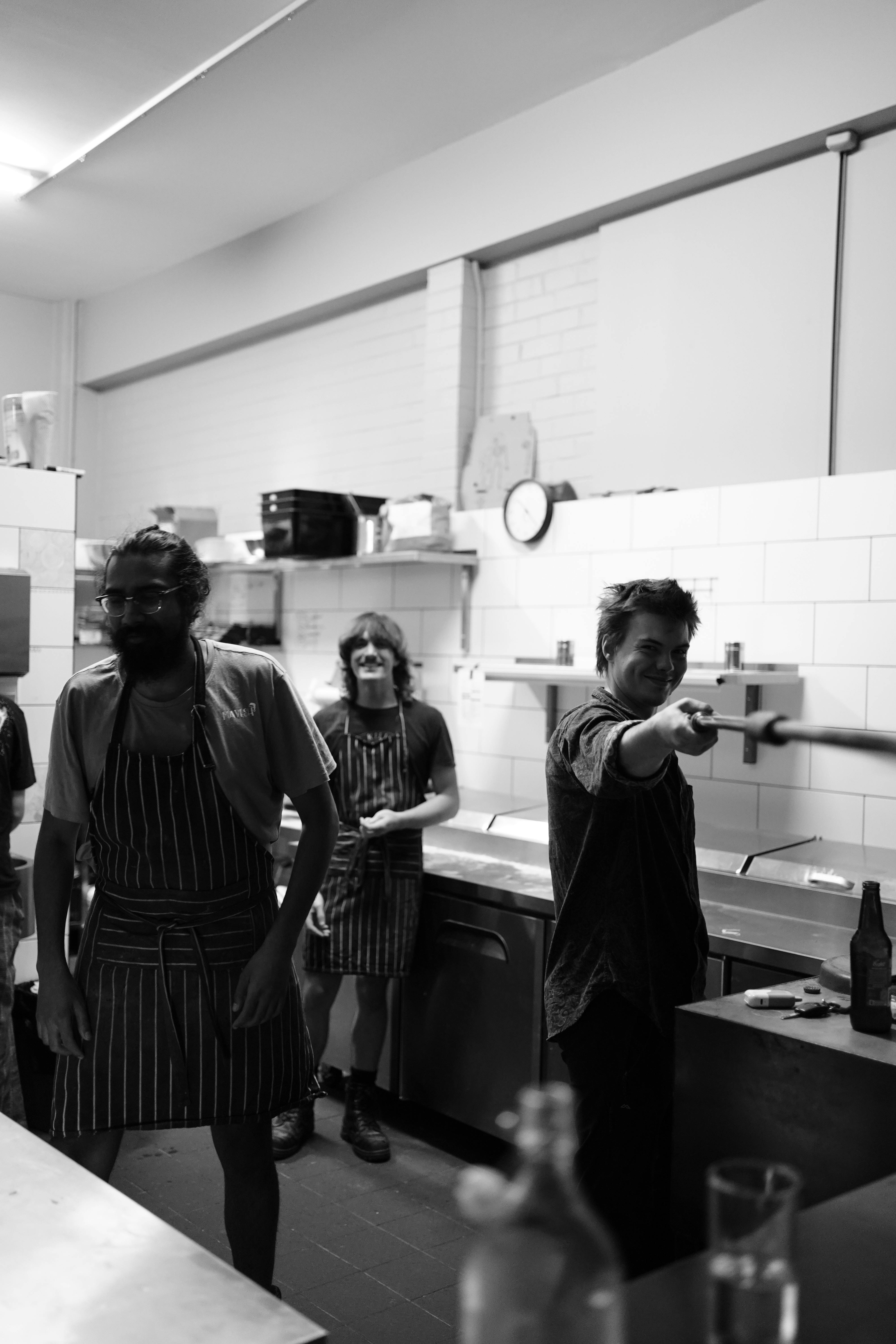 A few of the crew cooking up a feed for the farewell of one of our treasured team members