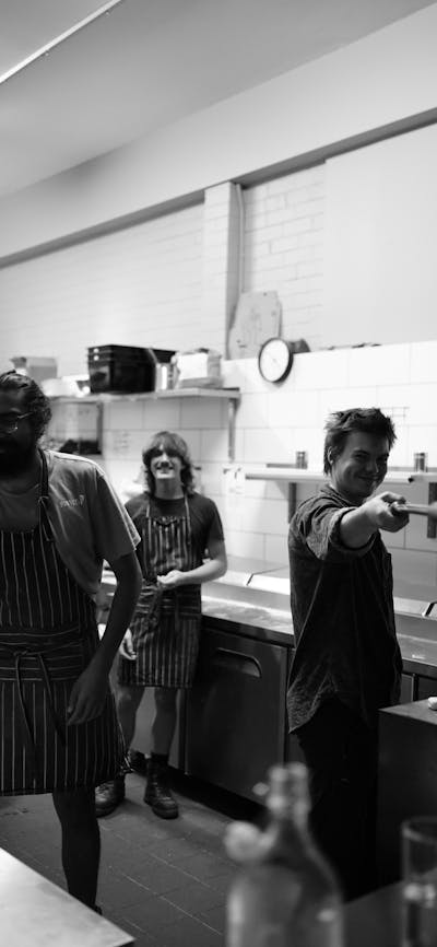 A few of the crew cooking up a feed for the farewell of one of our treasured team members