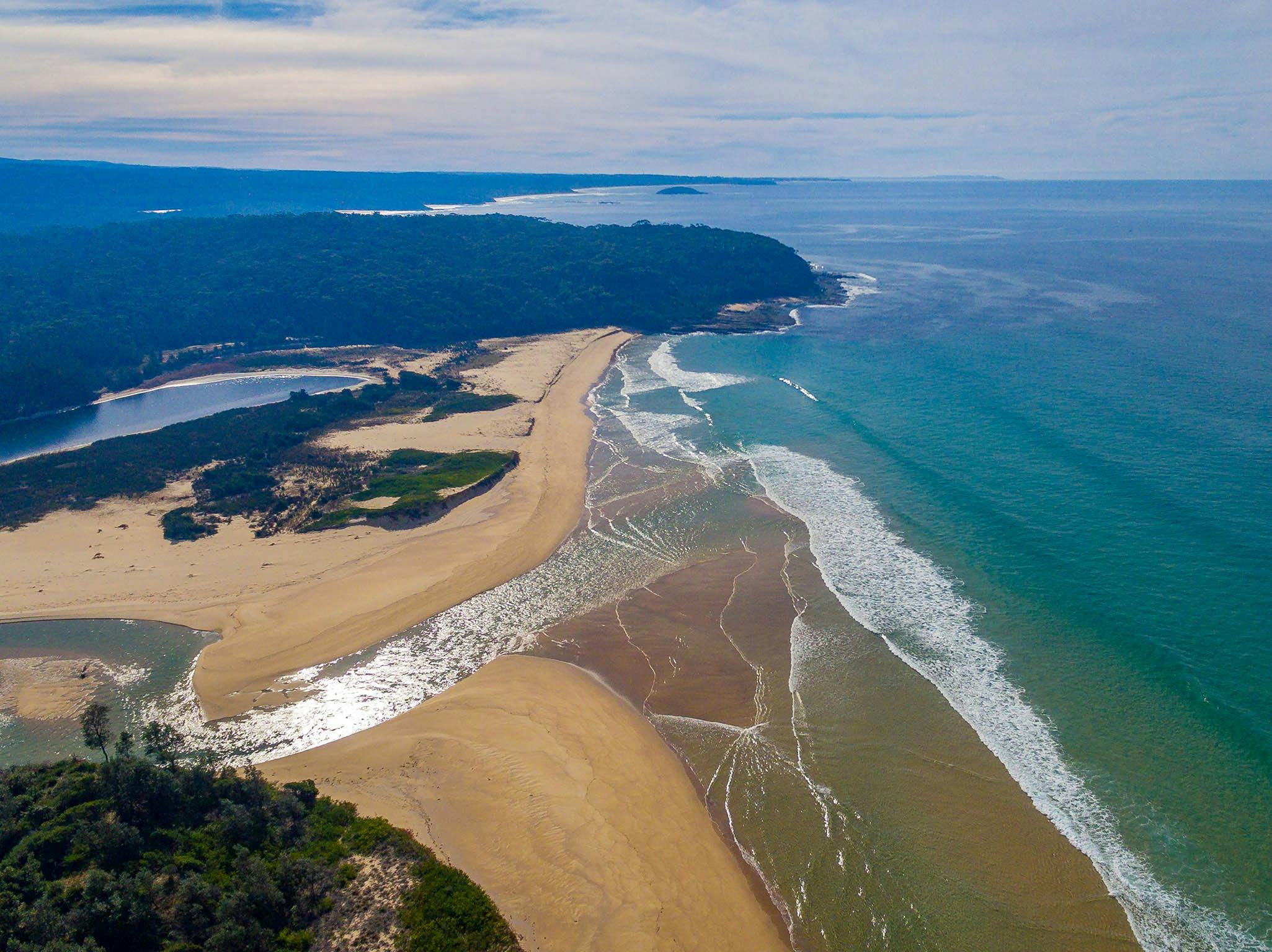 Arial photo of Meroo Beach