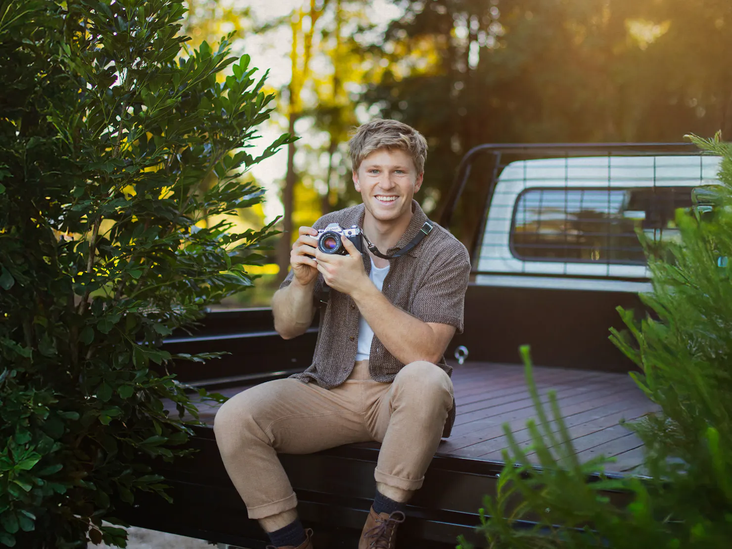 Robert Irwin with camera